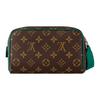 Louis Vuitton Косметичка Classic Logo Print с двойной молнией Дорожная мини-косметичка Унисекс Коричневая M14911