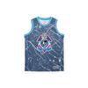 Basketball Competition Jersey Men Tops Blue-With-Spots-Full-Print AAYQ105-1