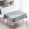 Marble Pattern Table Cloth Home Decor Stain Resistant Waterproof  Decoration Rectangular Kitchen Fireplace Countertop