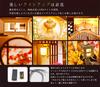 moin moin Dollhouse Miniature Handmade Kit Set Inn with Luxurious Japanese Garden Cherry Blossom Hot Spring Large LED Light Acrylic Case Music Box