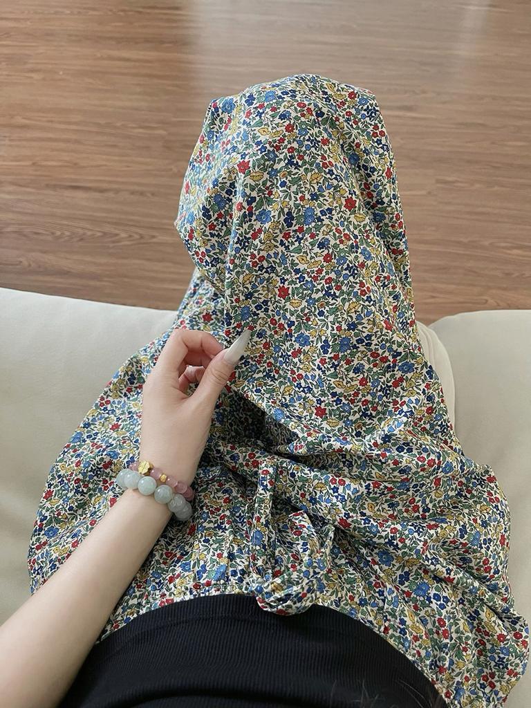 ins style retro sweet floral loose wide-leg pajama pants women's summer new casual home straight pants can be worn outside