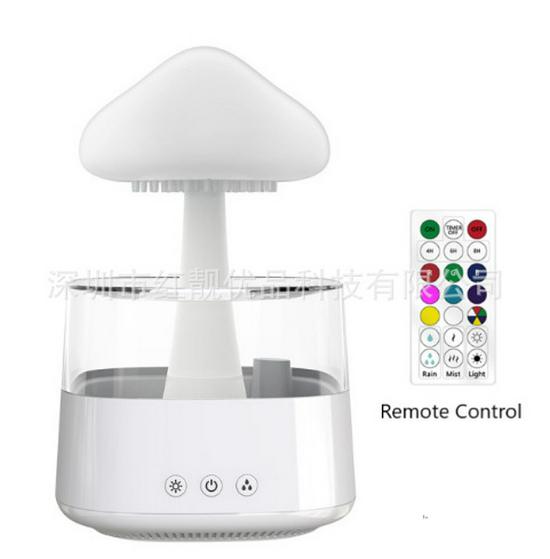 Увлажнитель воздуха Rain Cloud с ароматерапией: Разноцветная лампа-гриб и диффузор эфирных масел