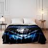 Dark, Supernatural Theme with Glowing Eyes, Bats, Weapons, and Werewolves. for All Seasons Blanket Lunch Break Throw Gift