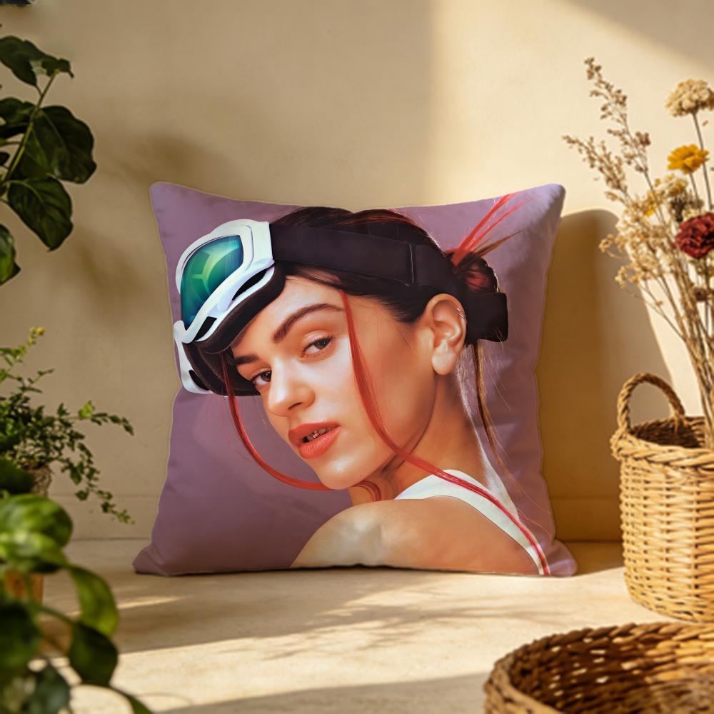 Trendy Rrosaliaing Cushion Cover Versatile DoubleSided Pillow Case Fit for Sofa Bed Car Daily Decor