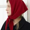 LCVE TRIANGLE WOOL MUFFLER_RED