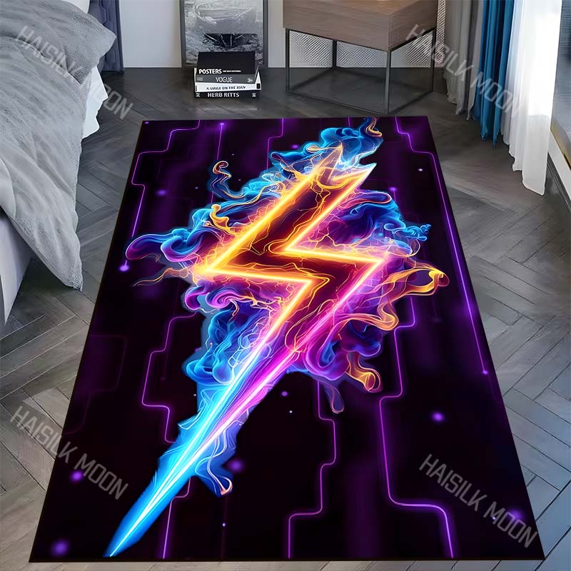 Game controller lightning art Carpet for Living Room Bedroom Sofa Home Decor Rus Non-slip Floor Mat Luxury Gift Multiple sizes