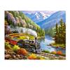5D Diy Diamond Painting Mountain Train Diamond Embroidery Cross Stitch Home Decor Handmade Gifts