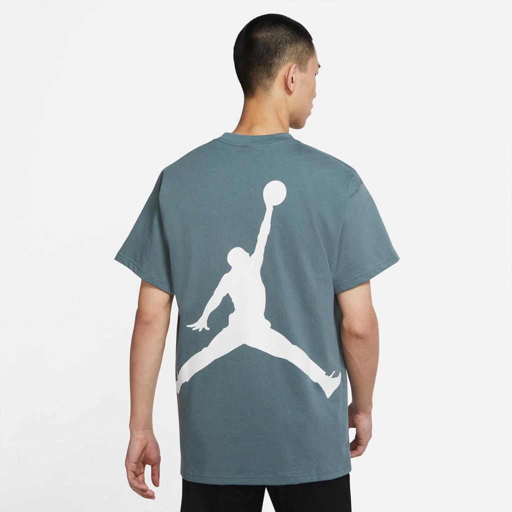 Jordan Sport Round Neck Short Sleeve T-Shirt With Large Logo Men Tops Green DQ4960-387