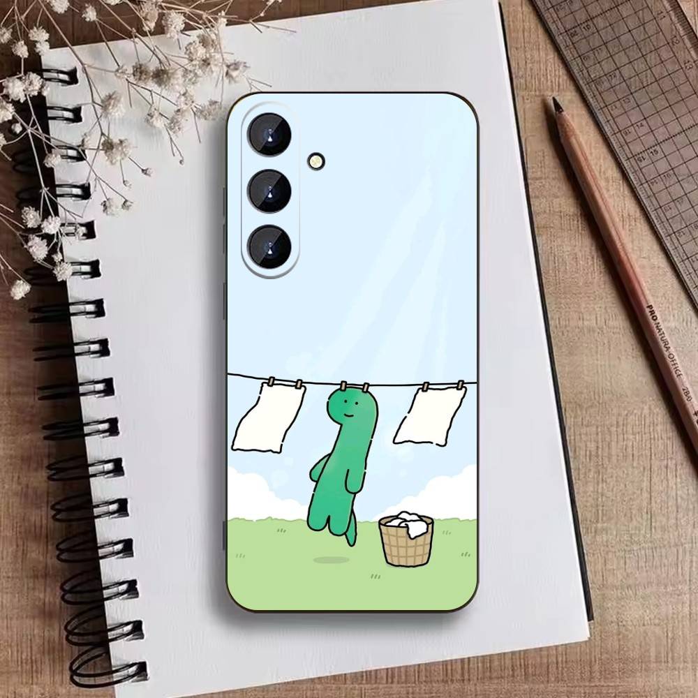 J-JOGUMAN Studio Dinosaur Cut Phone Case For Samsung Galaxy A73,A72,A71,A70,A52,A51 Others Soft Black Cover