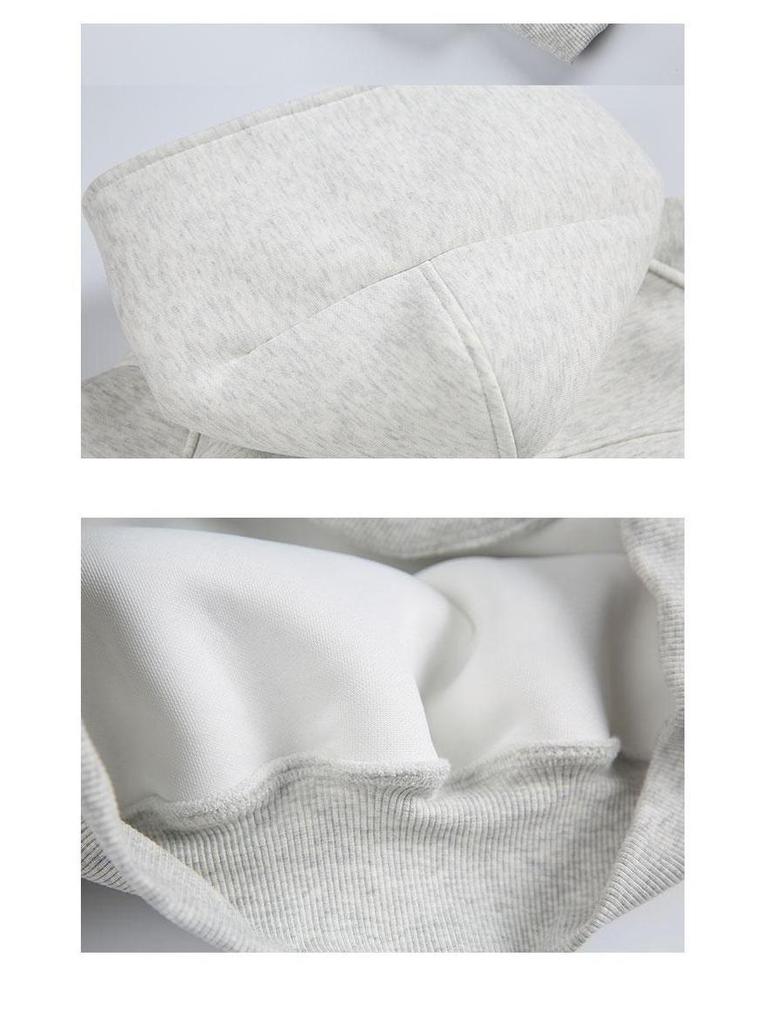 Унисекс Деконструированное худи с воротником-стойкой на молнии до середины для весны и осени