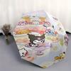 Ice Cream Shop POCHACCO Durable Cartoon Folding Umbrella, Portable 3-Fold Compact Umbrella for Men and Women, Suitable for Travel or Daily Use.Y052