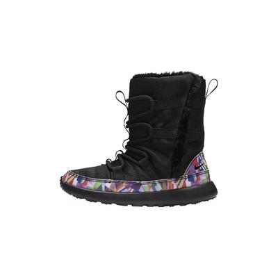 Roshe One High Print PS Гиперфиолетовые Детские Кроссовки Черный Черный-Гипер-Фиолетовый-Белый 807745-002