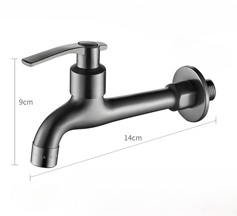 Сплав меди Смеситель для стиральной машины Балкон Туалет Швабра Бассейн Смеситель Настенный Одинарный Холодный Смеситель для раковины Аксессуары для ванной комнаты