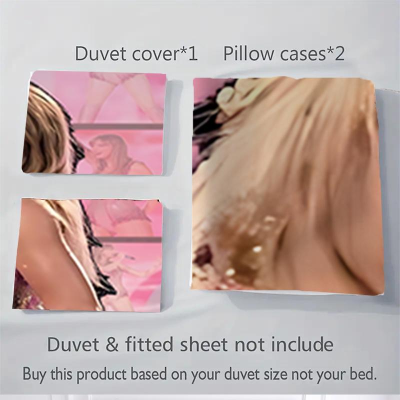 3Pcs Taylor Swift'S Dress Bedding Sets For All Sizes New 3D Printed Bed Cover Comforter Duvet Cover Pillowcase Bedroom Decoration