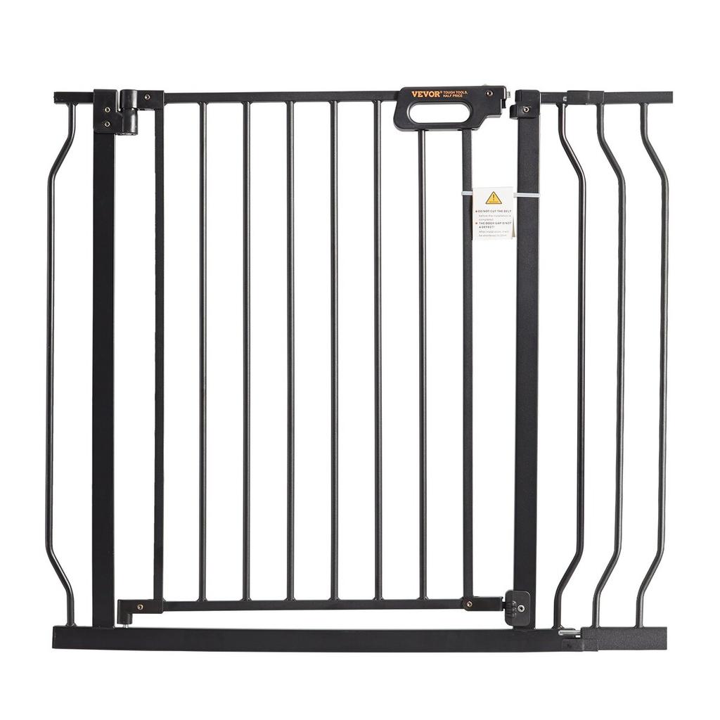 Baby Gate, 29.5"-39" Extra Wide, 30" High, Dog Gate for Stairs Doorways and House, Easy Step Walk Thru Auto Close Child Gate Pet Security Gate with