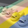 Cute Shark Slippers 4CM Platform Women Men Indoor Bathroom Slides Couples Summer Shoes Soft EVA Female Male Beach Flip Flops