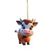 Christmas Cow Pendant Durable Acrylic Adorable Cow Ornament for Christmas Tree Decoration Party Favor