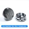 4Pcs 56mm Car Wheel Center Cover Stickers Hub Cap Sticker For Jeep Wrangler Grand Cherokee Avenger Compass Wagoneer Gladiator JL PSLVW1