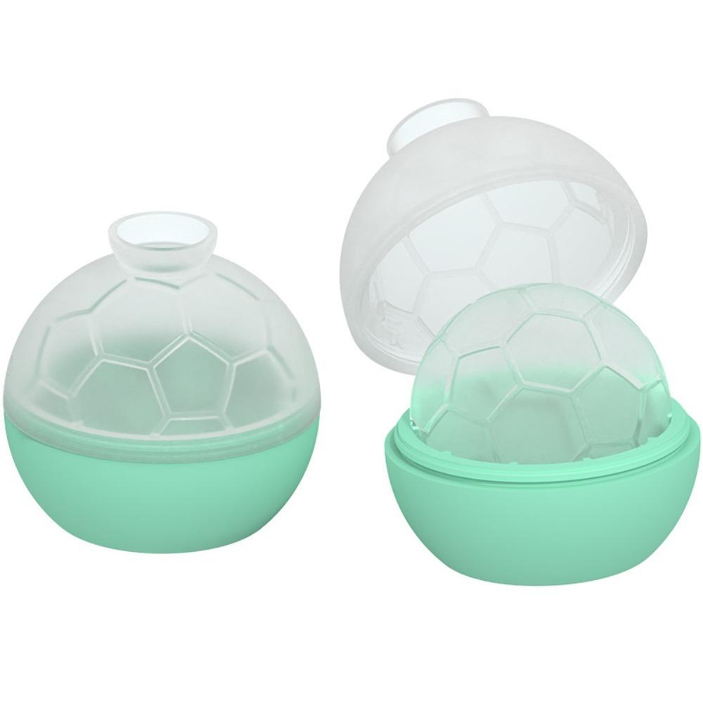 2PCS Non-stick Soccer Ice Cube Mold Silicone Ice Ball Maker Football Ice Tray  Refrigerator
