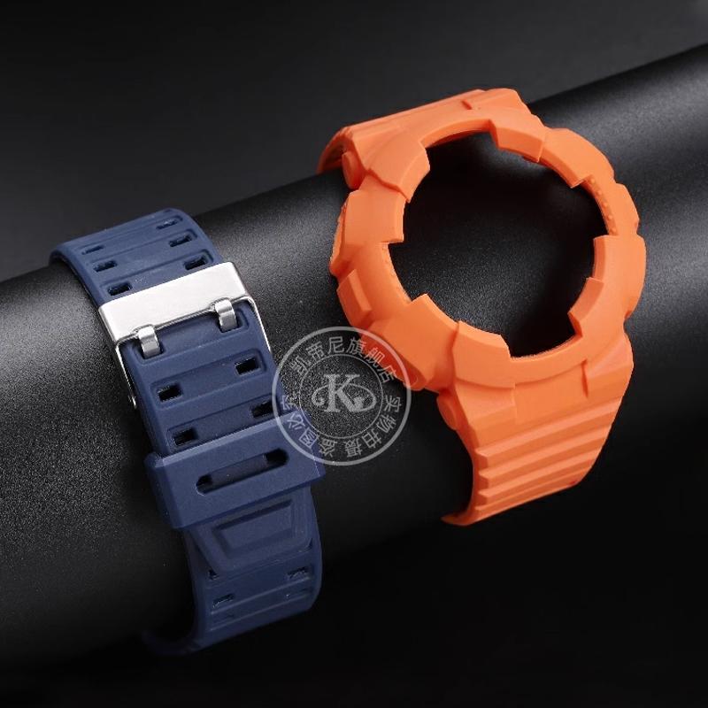 Силиконовый корпус и ремешок для часов Casio GA-100/110/120/140 GD-100/110/120 5081 5229 матовый/прозрачный TPU аксессуар