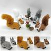 Plush Squirrel Miniatures Simulation Fur Simulation Animal Toy  Christmas Decorations