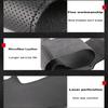 CSQK9 Microfibre Leather Car Steering Wheel Cover For Renault Clio 5 (V) Zoe Captur 2019-2020 Custom DIY Auto Steering Wheel Case