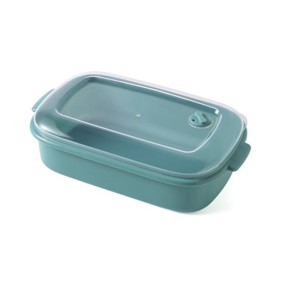 1/3Pcs Food Storage Box BPA Free Heat-Resistant Stackable Design Storage Organizer Microwave-heated Lunch Box with Lid