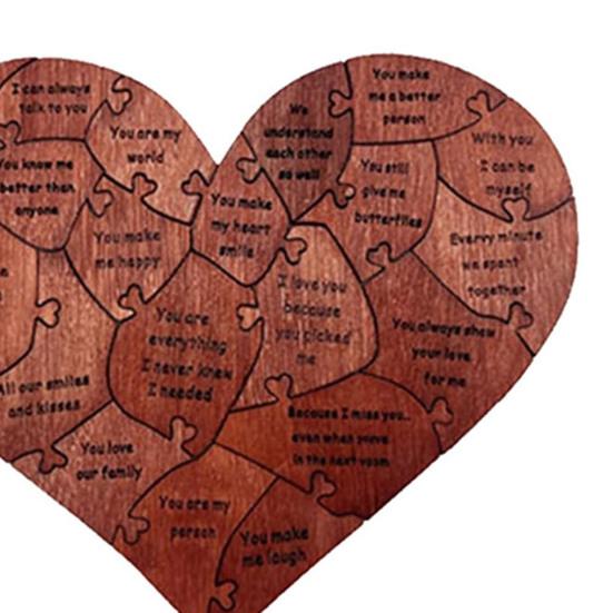 Причины, почему я люблю тебя, подарок для парня, девушки, мужа, жены, романтический пазл в форме сердца в деревянной коробке, 20 причин, подарки для пар на годовщину