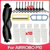 Подходит для робота-пылесоса AIRROBO P10 Комплект запасных частей Аксессуар Основная боковая щетка Hepa-фильтр Крышка щетки