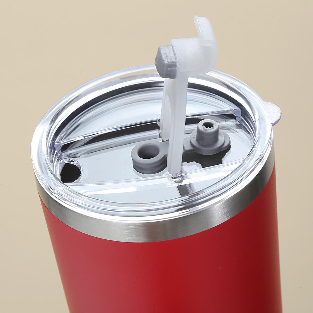 30oz Powder Coated Stainless Steel Insulated Car Cup - Double Layer, Large Capacity, Ice Buster for Outdoor Cold Storage