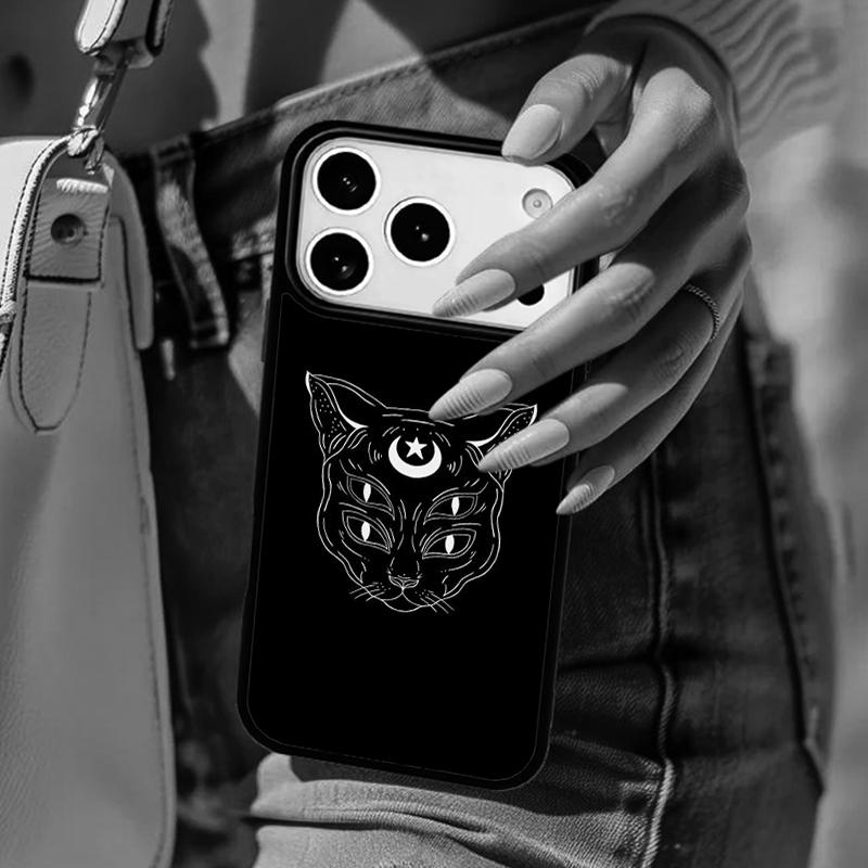 Ведьма и кошка Красочный Милый Чехол Для Телефона Для iPhone 17 Air 14 15 13 12 Max Чехол Для Apple 16e 11 Pro Max Plus Coque