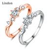 Классическое кольцо Lindon из медного сплава с цирконием, женские ювелирные изделия, свадебный подарок для вечеринки