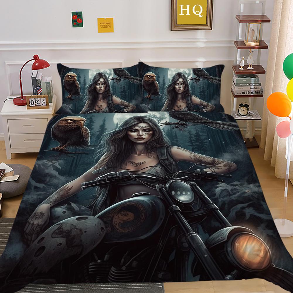 Красота черепа Покрывала с принтом Queen Twin Size Одеяло из микрофибры Набор для женщин и мужчин Модная постельная одежда