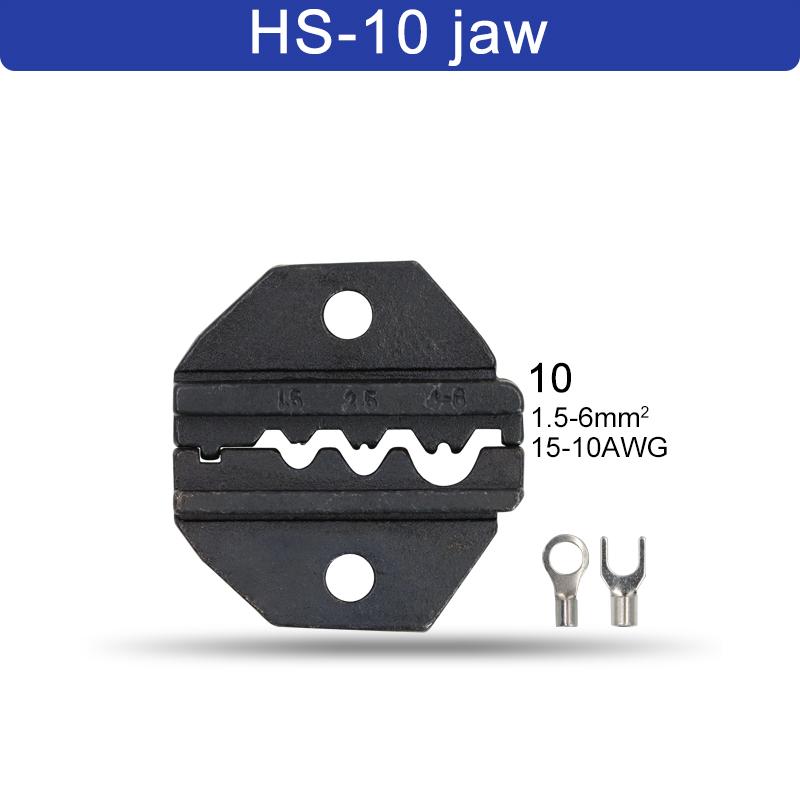 1 шт. HS обжимные клещи, плоскогубцы, штампы, вилка, изоляция трубки, неизолированный флаг, клеммы для коаксиального кабеля, сменные обжимные YEFYM