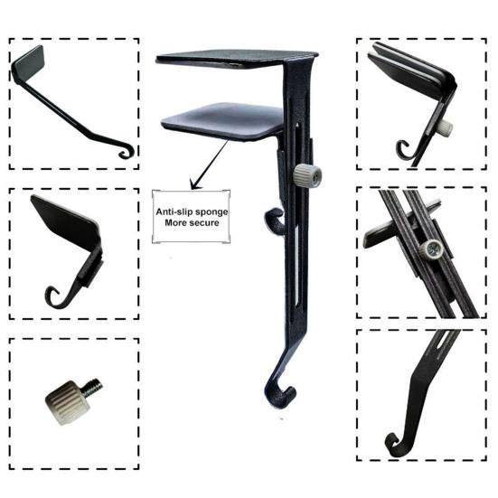 Yousheng Держатель для рождественского носка 2-в-1 Подвеска для венка на каминную полку Без сверления Сверхпрочный Регулируемый крючок для каминной полки Входной двери Рождественское украшение