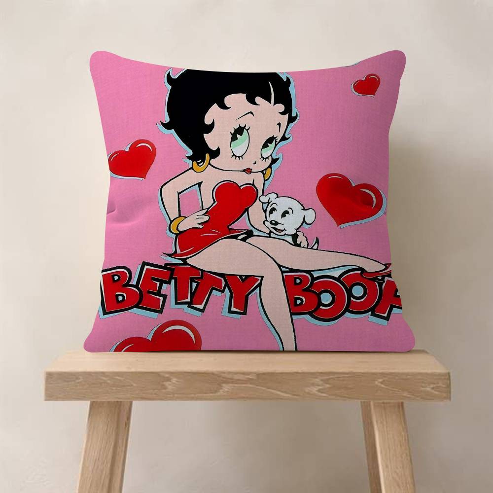 Pretty Cartoon BBetty Bboop Pillow Gift Home Office Decoration Bedroom Sofa Car Cushion Cover Case 45x45