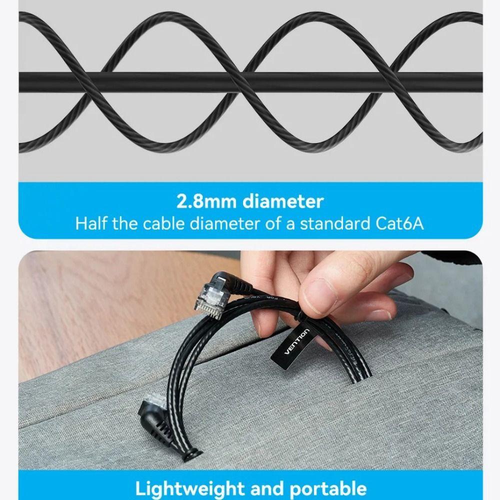 Тонкий кабель Cat6A Ethernet патч-корд двойной коленчатый кабель Cat6 LAN для компьютера маршрутизатора ноутбука