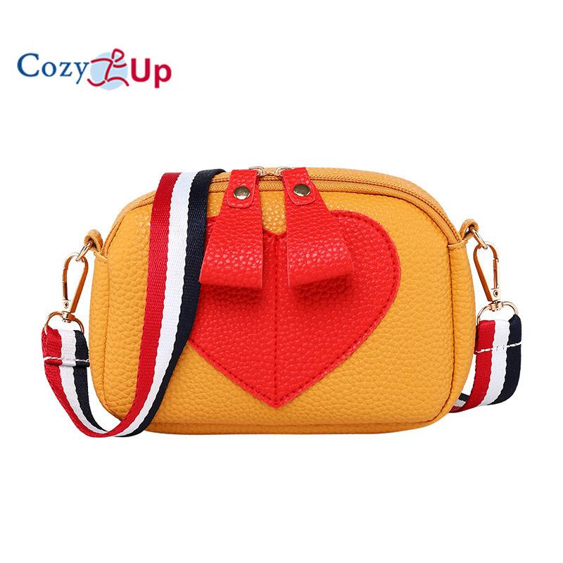 Cozy Up Color Contrast Heart-shaped Camera Phone Bag for Women's Long Casual Diagonal Cross Bag