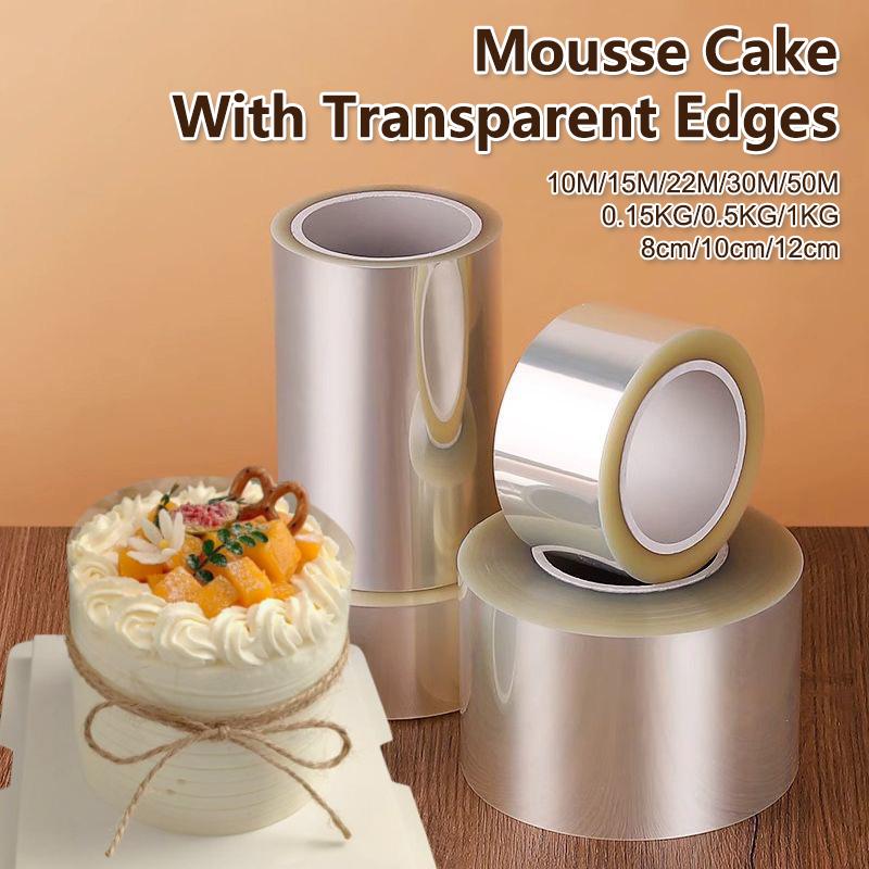 8Cm/10Cm/12Cm 0.5Kg/1Kg Clear Cake Film Acetate Film Sheet Acetate Cake Collar Acetate Roll Cake Collar Cake Surround Film