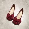 Flat-bottomed Gentle Evening Shoes Mary Jane Single Shoes Women's New Autumn Red Ballet Shoes