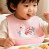 Cartoon Animal Hippopotamus Dinosaur Silicone Bib for Baby Infant Safe Waterproof Halter Feeding Burp Cloths Soft Drool Bag