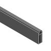 STOR RECTANGULAR TUBE 30-12 3M ALUM.GRAPHITE WITH ANTI-NOISE UPPER RUBBER. 2 Units
