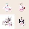 Cinnamoroll Kuromi Character Plush Keychain With Heartshaped Cherry Blossom Hello Kitty For School Bag Gift
