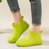 Fashion Rain Shoes Women Wear Waterproof and Non-slip Internet Celebrity Water Shoes Short Tube Japanese Thick-soled Rubber Shoes Wear-resistant