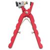 Watch Belt Hole Puncher Lightweight Portable Effort Saving Spring Steel Material Red Handle