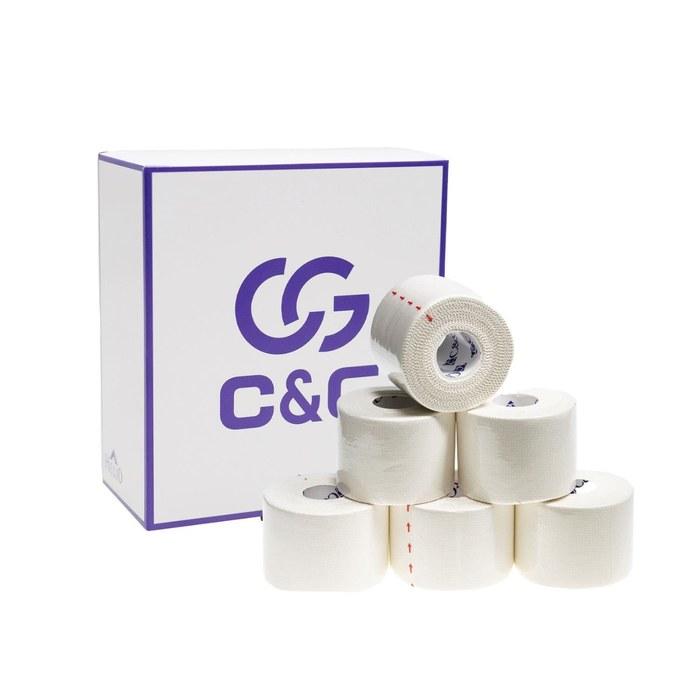 C&G Fixation Tape Non-Stretch White 50mm x 12m 6 Rolls