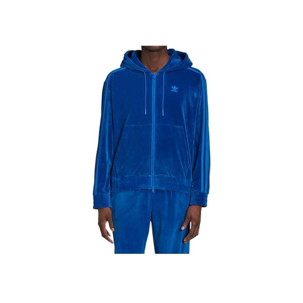 Adidas Толстовка на молнии с капюшоном X Jeremy Scott, синяя мужская уличная одежда H55893