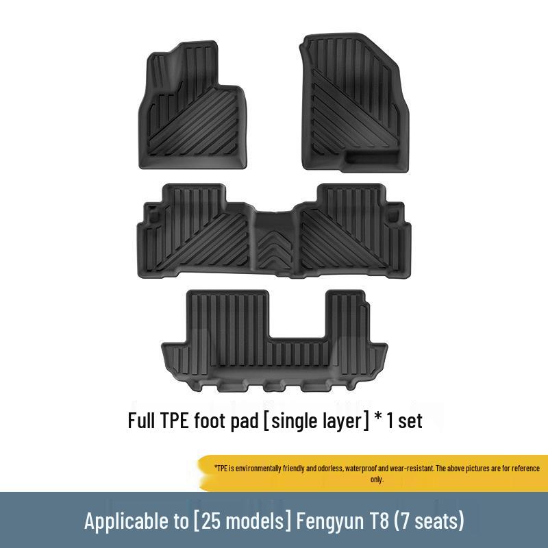 Индивидуальные ТПЭ коврики для Chery Fengyun T8 - Экологичные и индивидуальные коврики в багажник