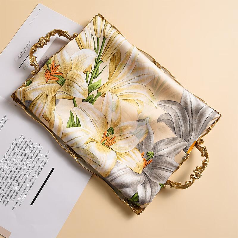 Silk Scarf Gift Box Set, Group Purchase Souvenir, Shawl, Thin Outer Layer, Gift for Elders, Mother's Birthday Present, Practical Gift