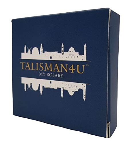 TALISMAN4U Оливковое дерево Четки Католическое ожерелье Медаль Бенедикта Крест Иерусалимский крест Подарочный деревянный Св.. Коробка,